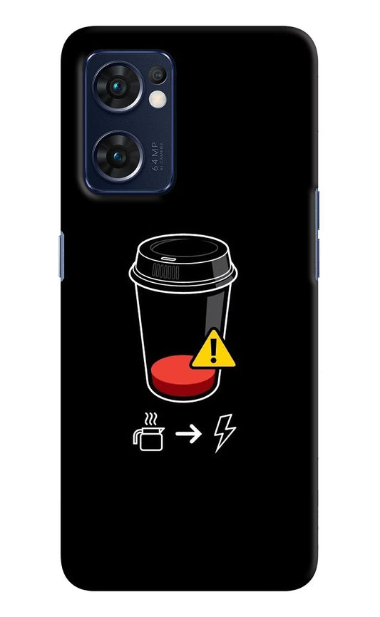 Coffee Oppo Reno7 5G Hard Case Back Cover by Casekaro