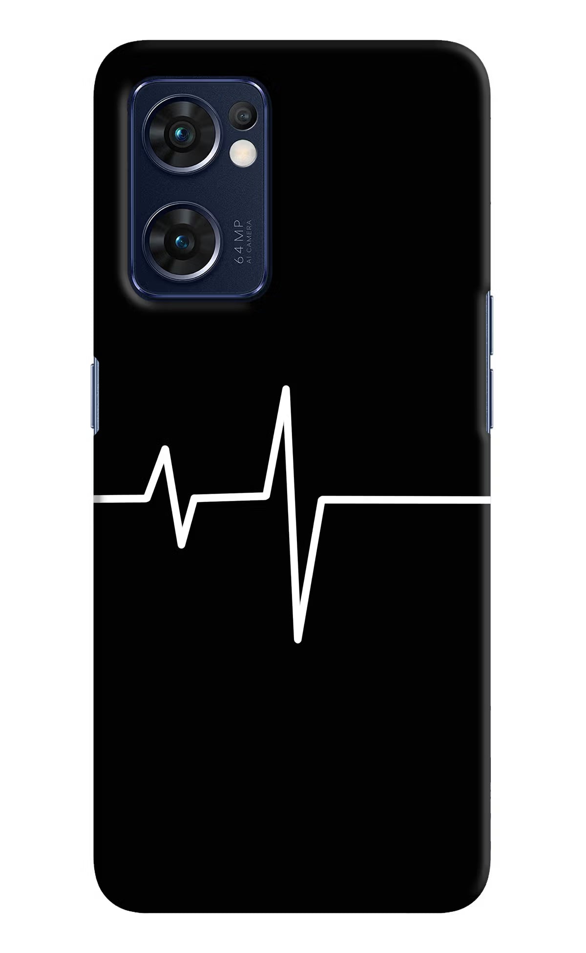 Heart Beats Oppo Reno7 5G Hard Case Back Cover by Casekaro