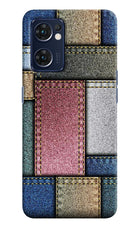 Multicolor Jeans Oppo Reno7 5G Hard Case Back Cover by Casekaro