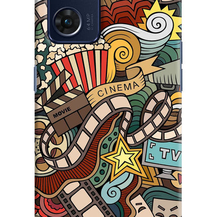 Cinema Abstract Oppo Reno7 5G Hard Case Back Cover by Casekaro