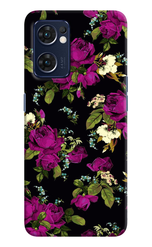 Flowers Oppo Reno7 5G Hard Case Back Cover by Casekaro