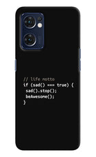 Life Motto Code Oppo Reno7 5G Hard Case Back Cover by Casekaro