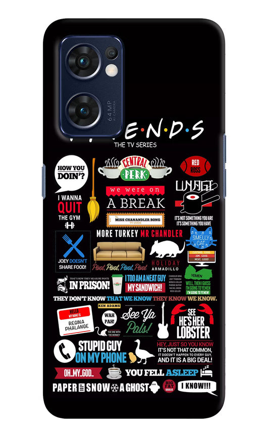 FRIENDS Oppo Reno7 5G Hard Case Back Cover by Casekaro