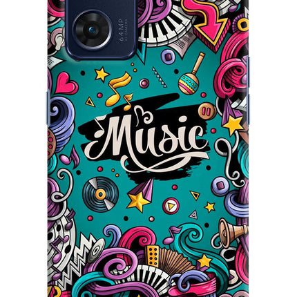 Music Graffiti Oppo Reno7 5G Hard Case Back Cover by Casekaro