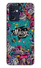 Music Graffiti Oppo Reno7 5G Hard Case Back Cover by Casekaro