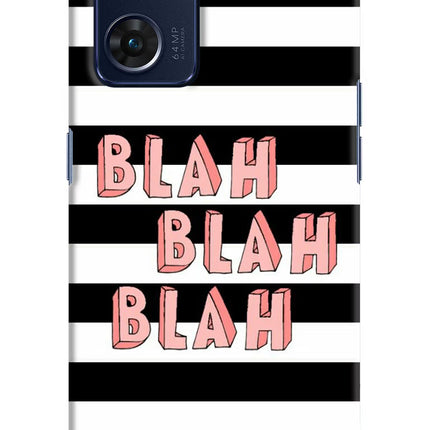 Blah Blah Blah Oppo Reno7 5G Hard Case Back Cover by Casekaro