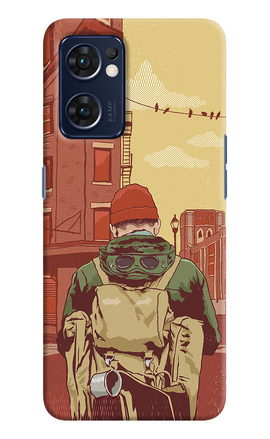 Adventurous Oppo Reno7 5G Hard Case Back Cover by Casekaro
