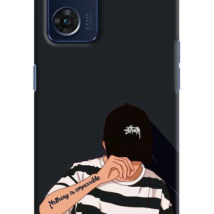 Aesthetic Boy Oppo Reno7 5G Hard Case Back Cover by Casekaro