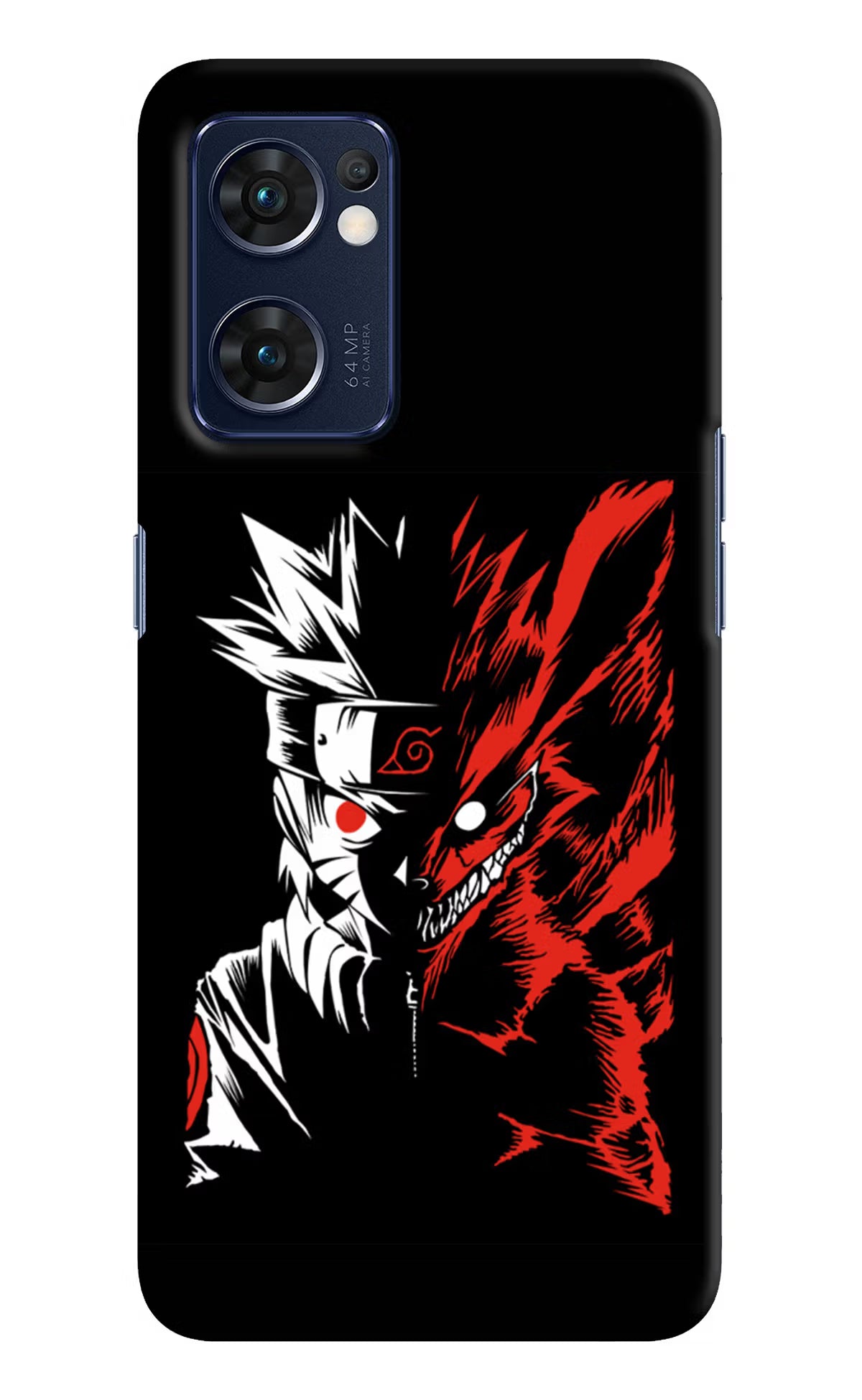 Naruto Two Face Oppo Reno7 5G Hard Case Back Cover by Casekaro