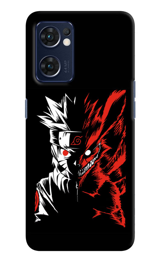 Naruto Two Face Oppo Reno7 5G Hard Case Back Cover by Casekaro