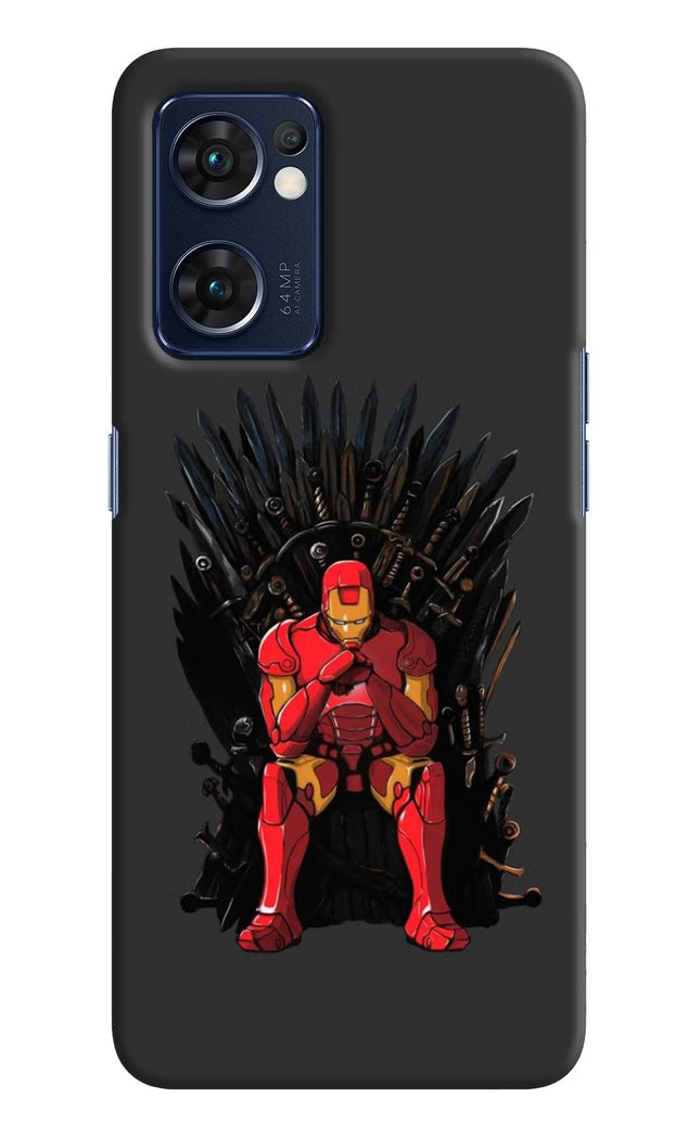 Ironman Throne Oppo Reno7 5G Hard Case Back Cover by Casekaro