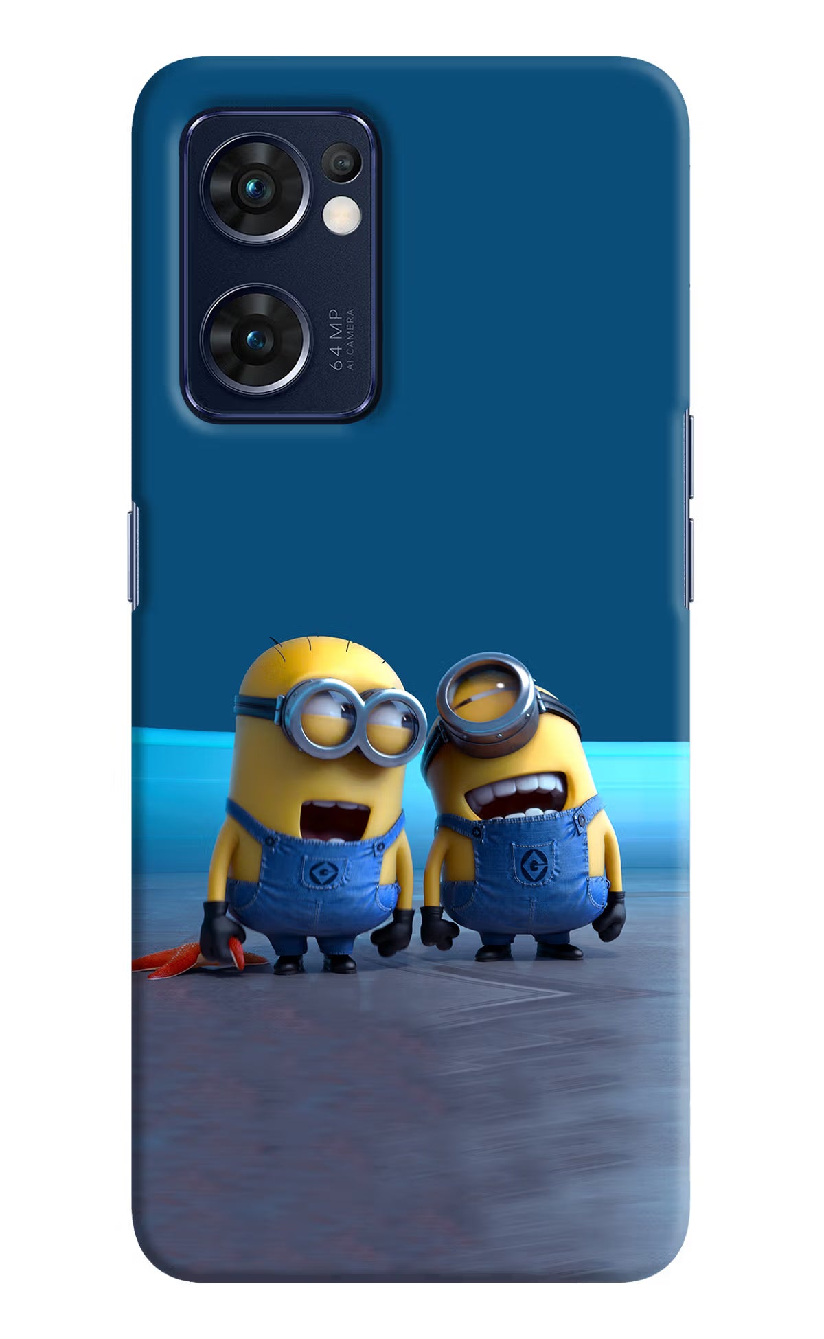 Minion Laughing Oppo Reno7 5G Hard Case Back Cover by Casekaro