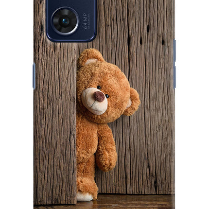 Teddy Wooden Oppo Reno7 5G Hard Case Back Cover by Casekaro