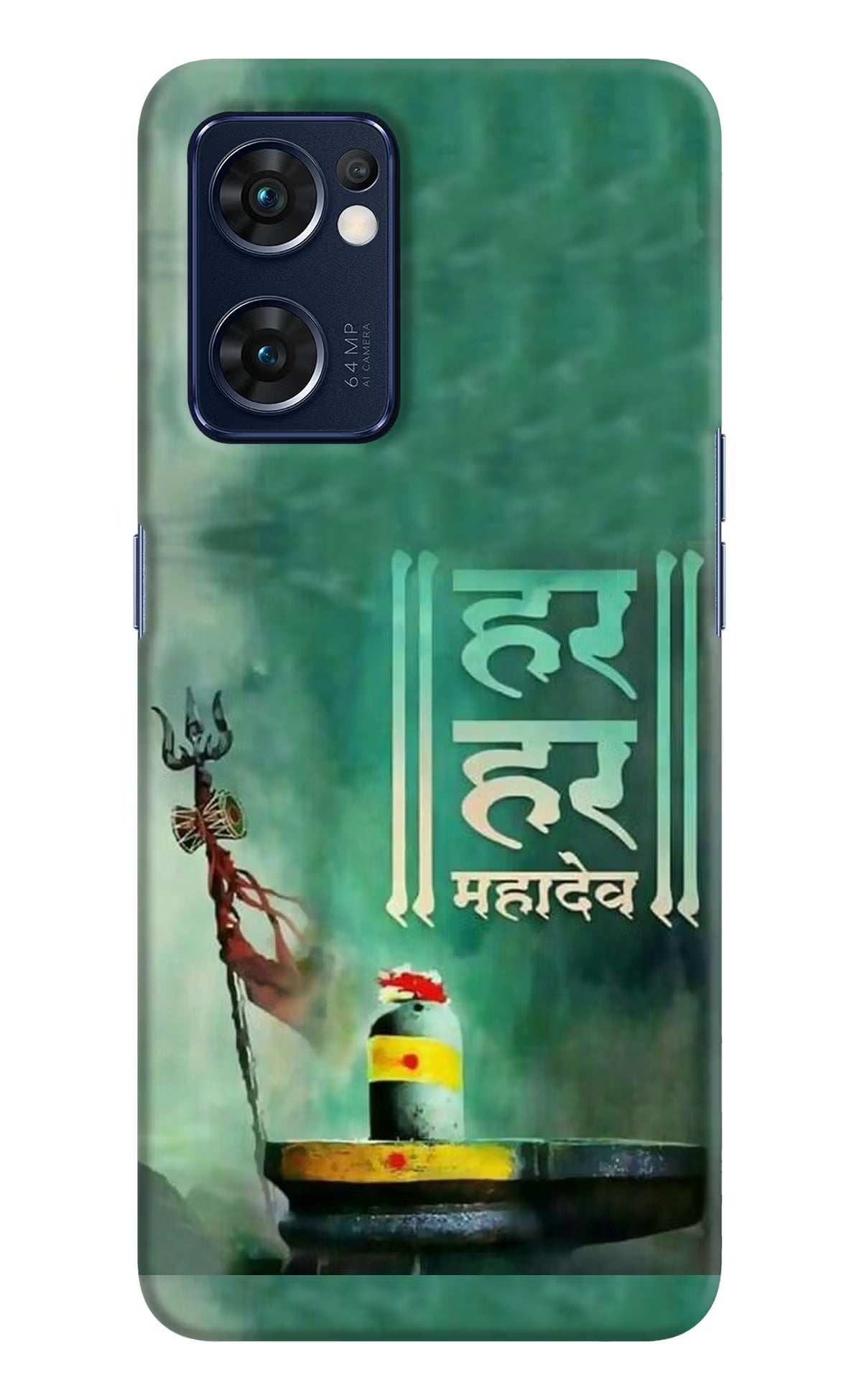 Har Har Mahadev Shivling Oppo Reno7 5G Hard Case Back Cover by Casekaro