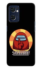 Among Us Shhh! Oppo Reno7 5G Hard Case Back Cover by Casekaro