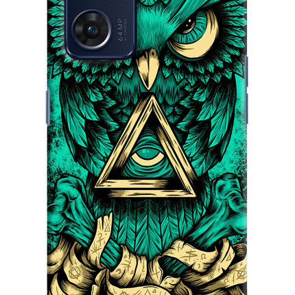 Green Owl Oppo Reno7 5G Hard Case Back Cover by Casekaro