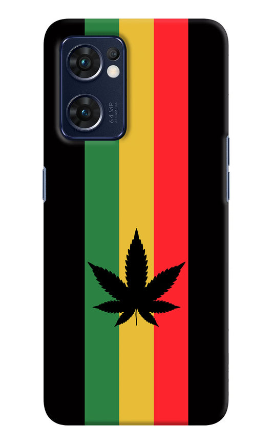 Weed Flag Oppo Reno7 5G Hard Case Back Cover by Casekaro