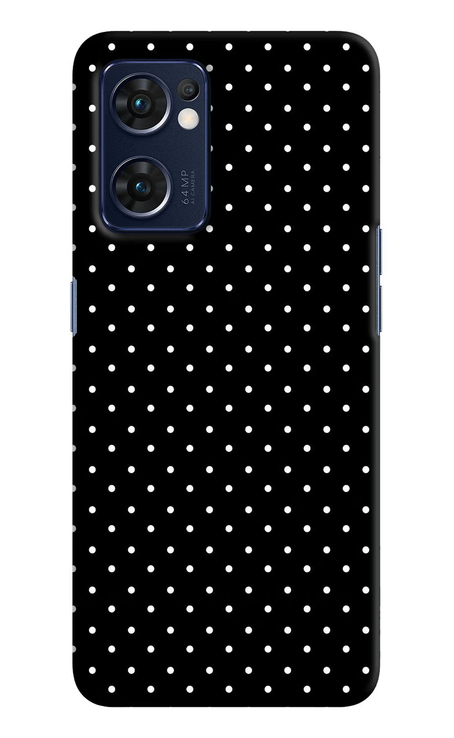 White Dots Oppo Reno7 5G Back Cover, Hard case