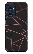 Geometric Pattern Oppo Reno7 5G Hard Case Back Cover by Casekaro