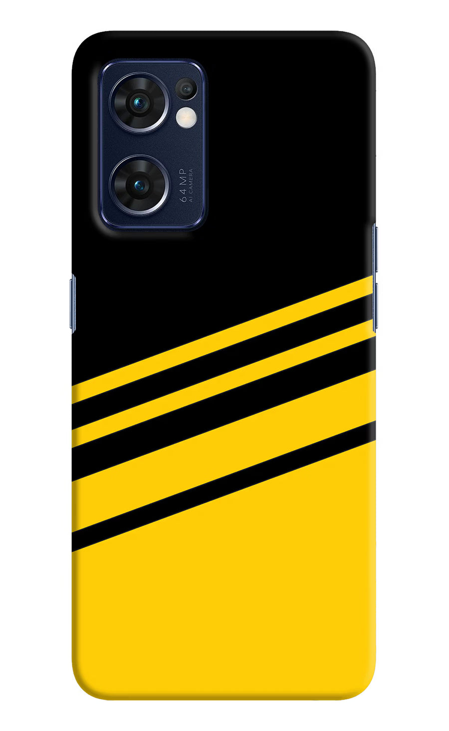 Yellow Shades Oppo Reno7 5G Back Cover, Hard case