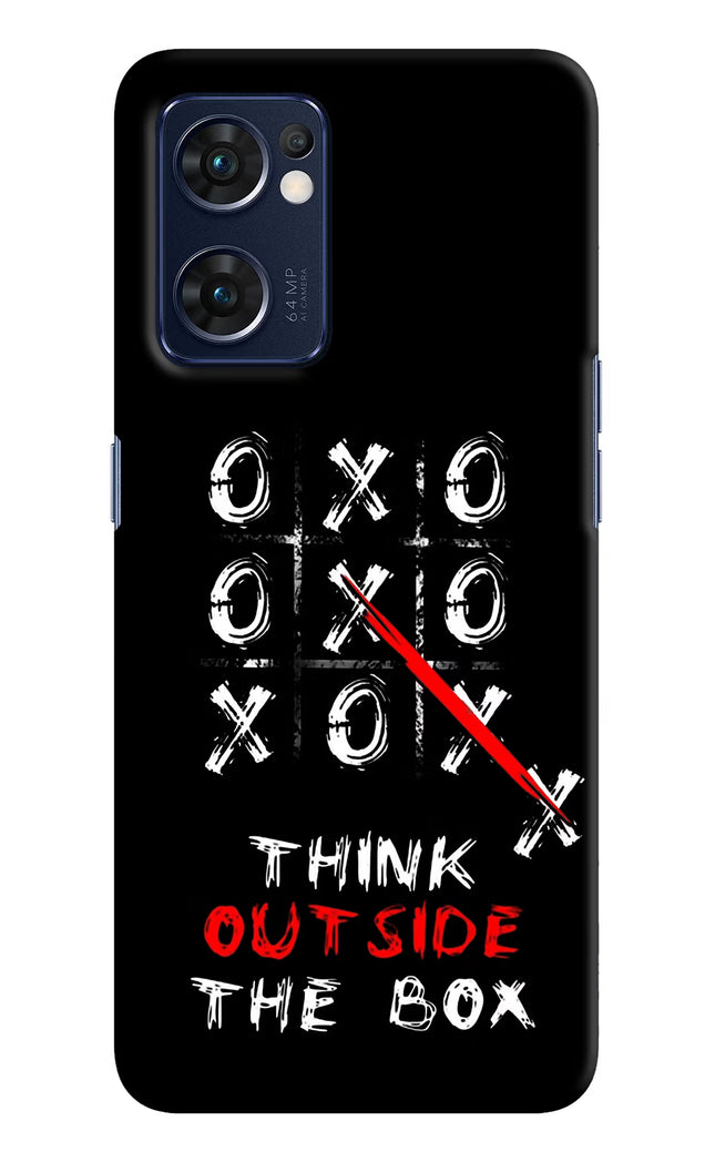 Think out of the BOX Oppo Reno7 5G Hard Case Back Cover by Casekaro