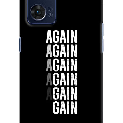 Again Again Gain Oppo Reno7 5G Hard Case Back Cover by Casekaro