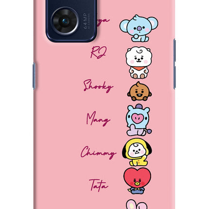 BTS names Oppo Reno7 5G Hard Case Back Cover by Casekaro