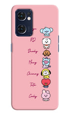 BTS names Oppo Reno7 5G Hard Case Back Cover by Casekaro