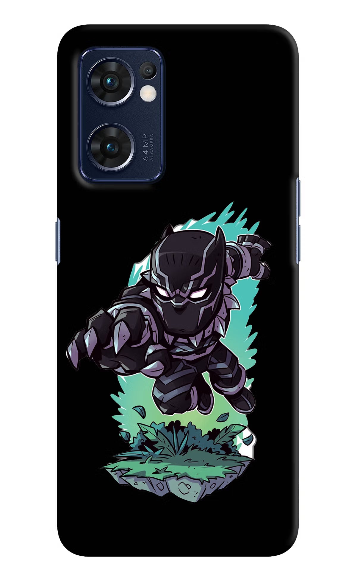 Black Panther Oppo Reno7 5G Hard Case Back Cover by Casekaro