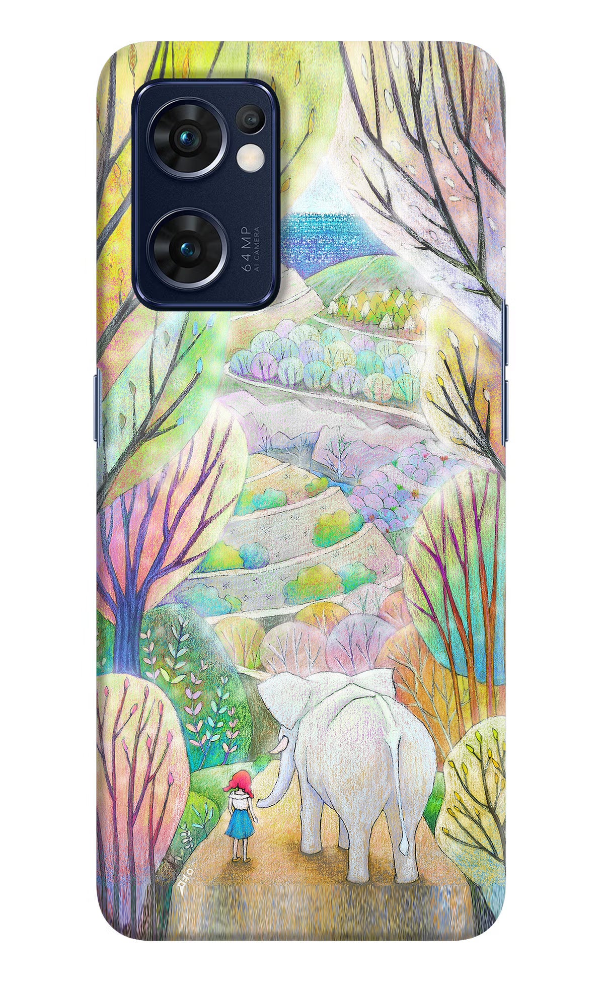 Nature Painting Oppo Reno7 5G Hard Case Back Cover by Casekaro