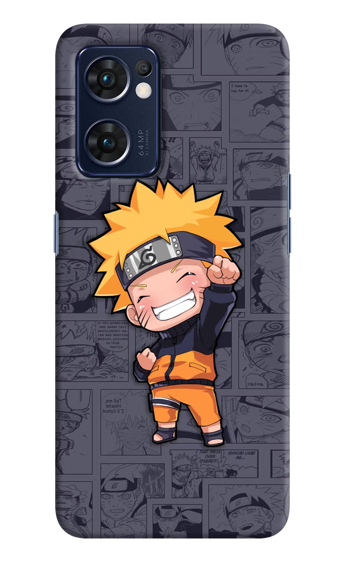 Chota Naruto Oppo Reno7 5G Hard Case Back Cover by Casekaro