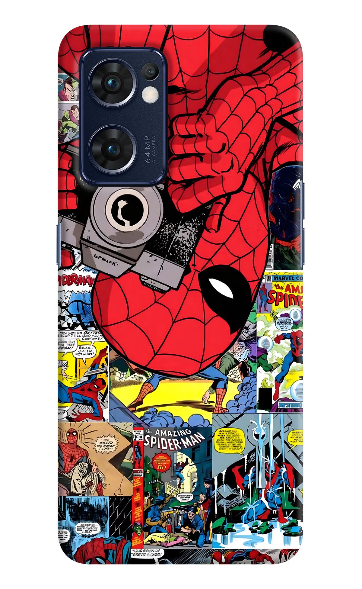 Spider Man Oppo Reno7 5G Hard Case Back Cover by Casekaro