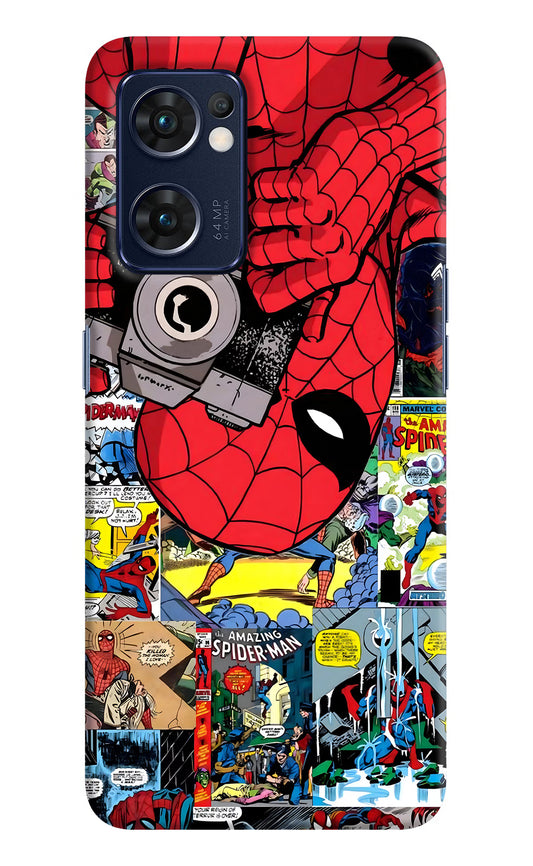 Spider Man Oppo Reno7 5G Hard Case Back Cover by Casekaro
