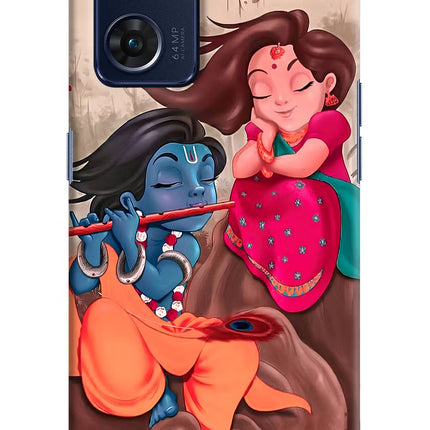 Radhe Krishna Oppo Reno7 5G Hard Case Back Cover by Casekaro