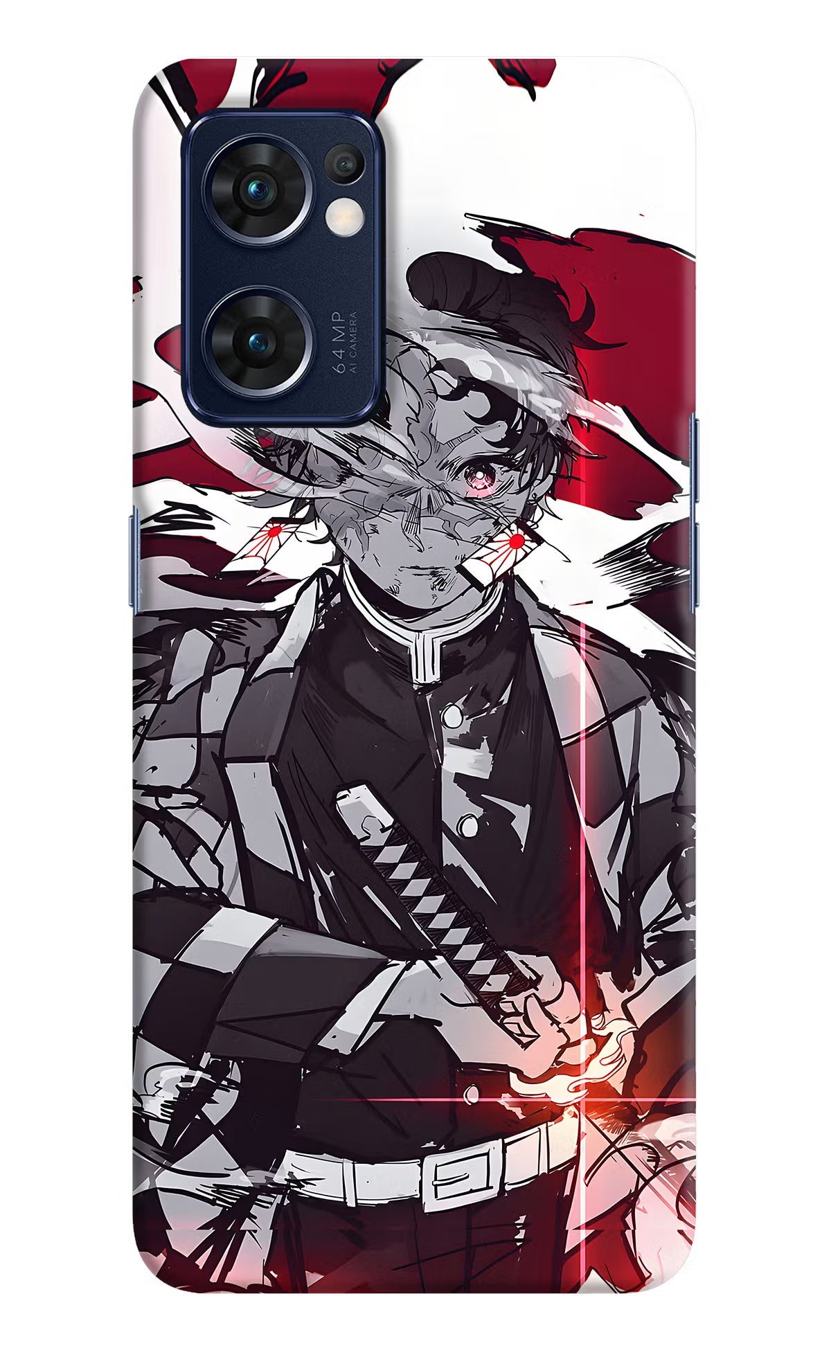 Demon Slayer Oppo Reno7 5G Hard Case Back Cover by Casekaro