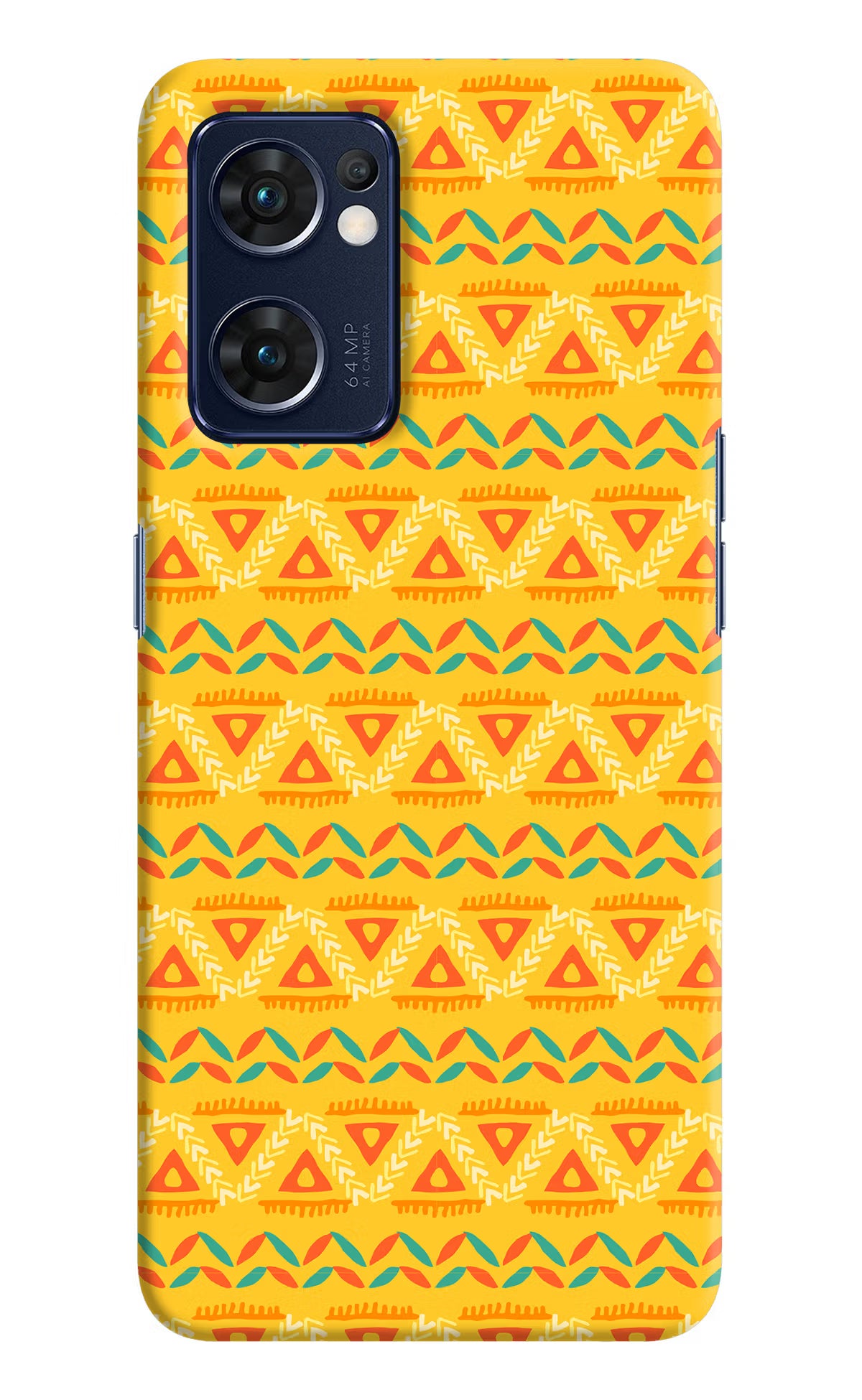 Tribal Pattern Oppo Reno7 5G Hard Case Back Cover by Casekaro