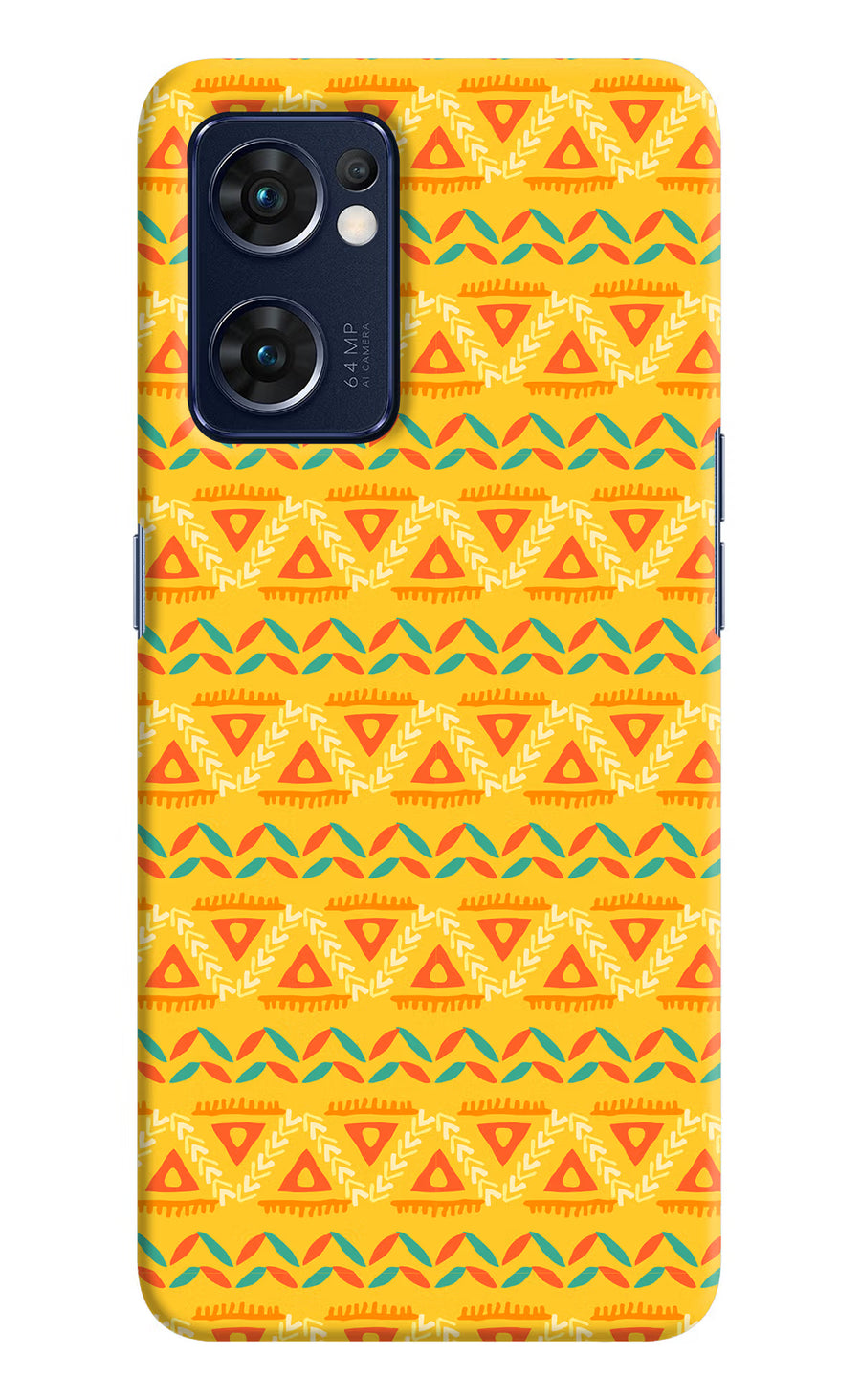 Tribal Pattern Oppo Reno7 5G Back Cover, Hard case