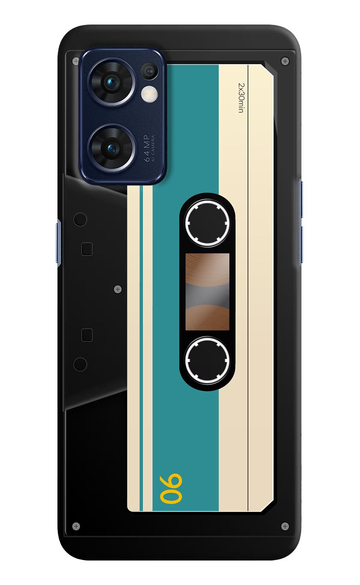 Cassette Oppo Reno7 5G Hard Case Back Cover by Casekaro