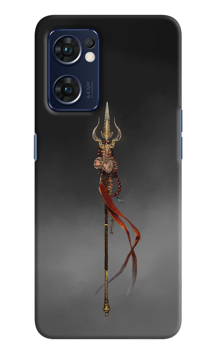 Shiv Trishul Oppo Reno7 5G Back Cover, Hard case