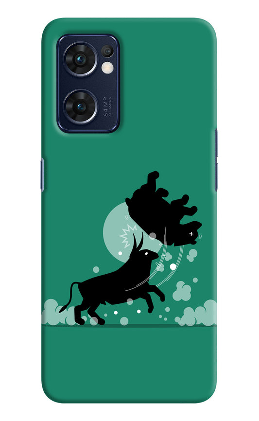 Bull Conqueror Oppo Reno7 5G Back Cover