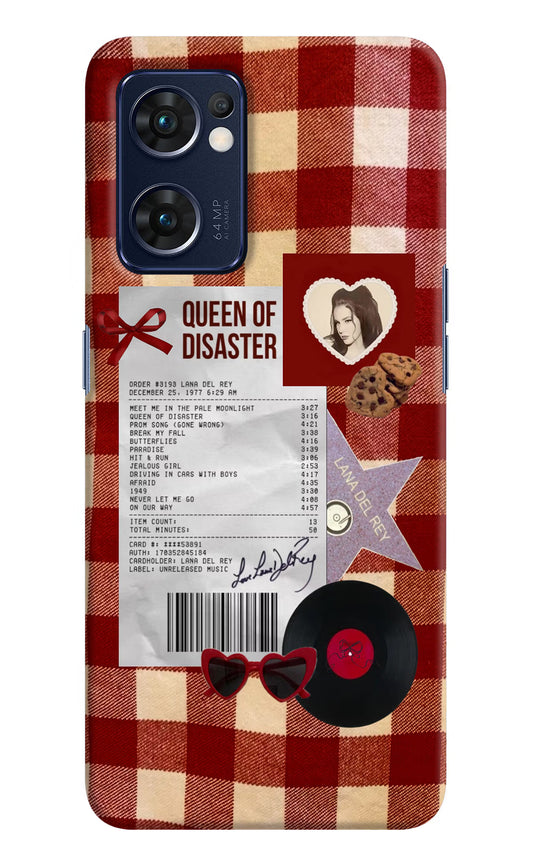 Queen of Disaster Oppo Reno7 5G Hard Case Back Cover by Casekaro