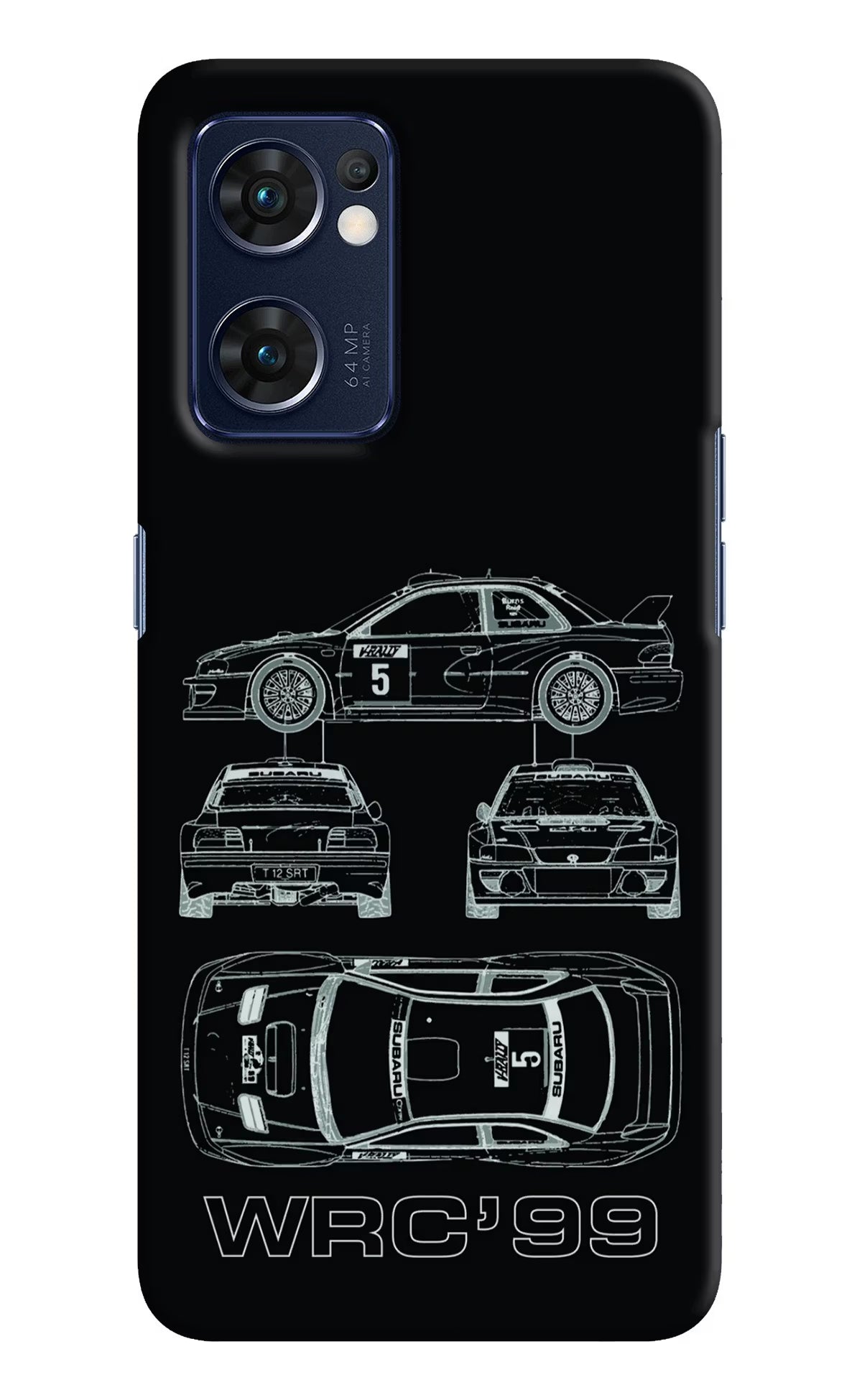 WRC'99 Oppo Reno7 5G Hard Case Back Cover by Casekaro