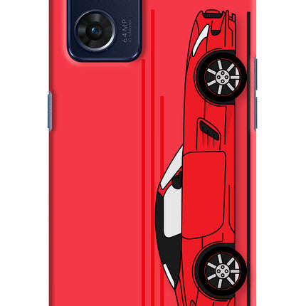 Red Velocity Oppo Reno7 5G Hard Case Back Cover by Casekaro