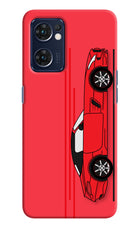 Red Velocity Oppo Reno7 5G Hard Case Back Cover by Casekaro