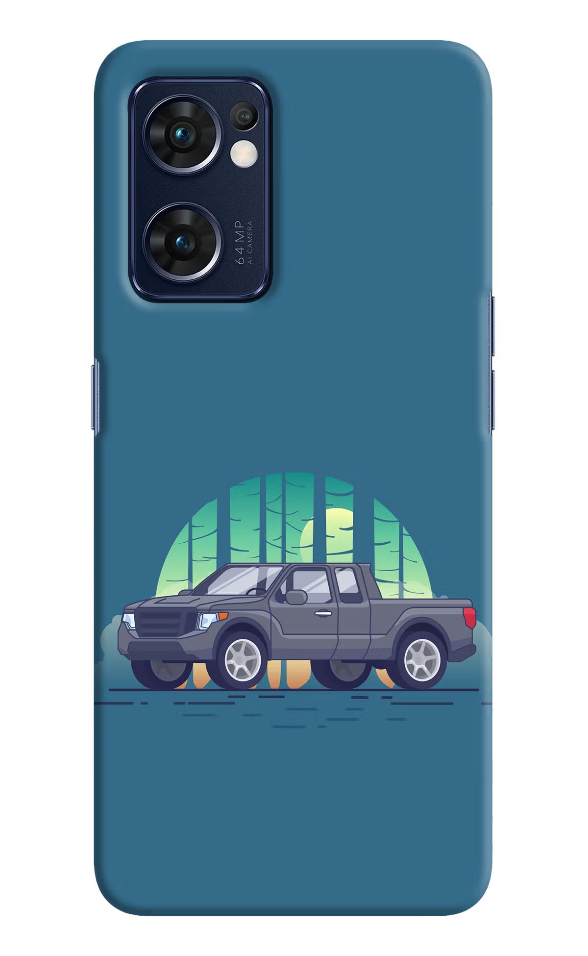 Retro Garage Vibe Oppo Reno7 5G Hard Case Back Cover by Casekaro