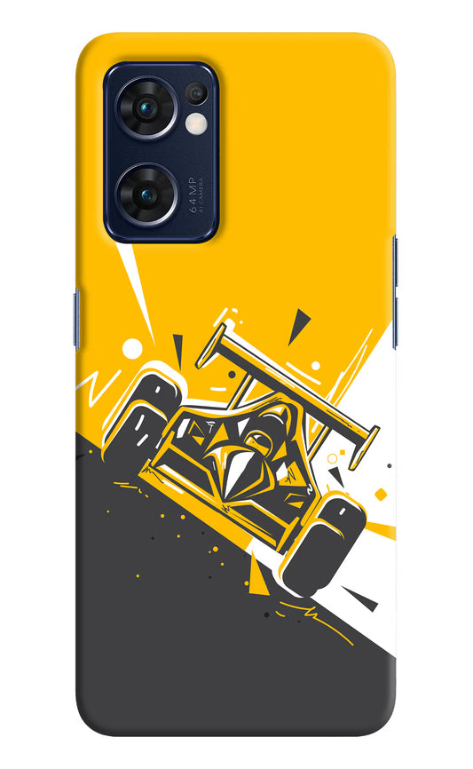 Track King Oppo Reno7 5G Hard Case Back Cover by Casekaro