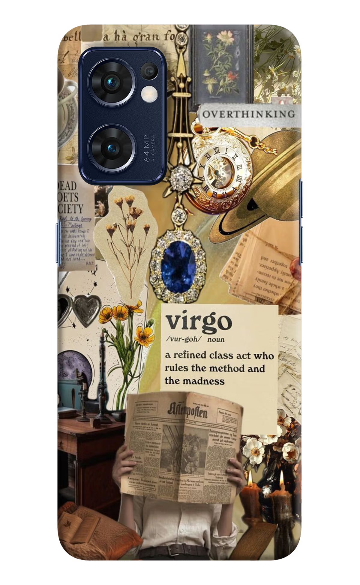 Virgo Zodiac Oppo Reno7 5G Hard Case Back Cover by Casekaro