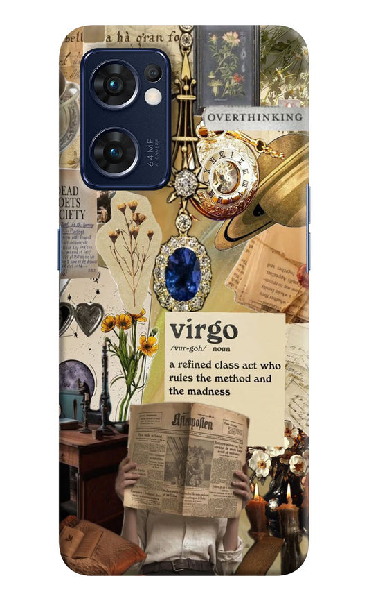 Virgo Zodiac Oppo Reno7 5G Hard Case Back Cover by Casekaro