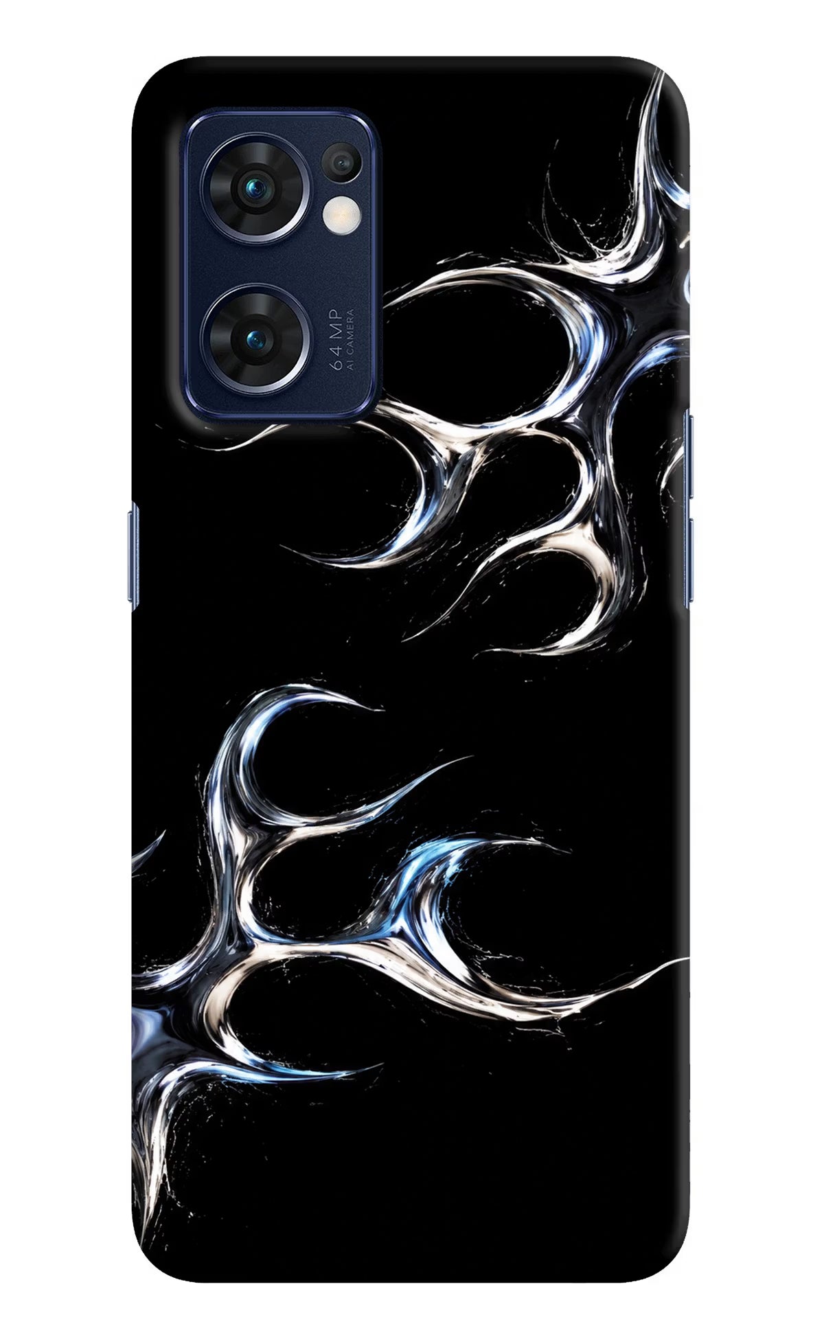 Chrome Tribal Oppo Reno7 5G Hard Case Back Cover by Casekaro