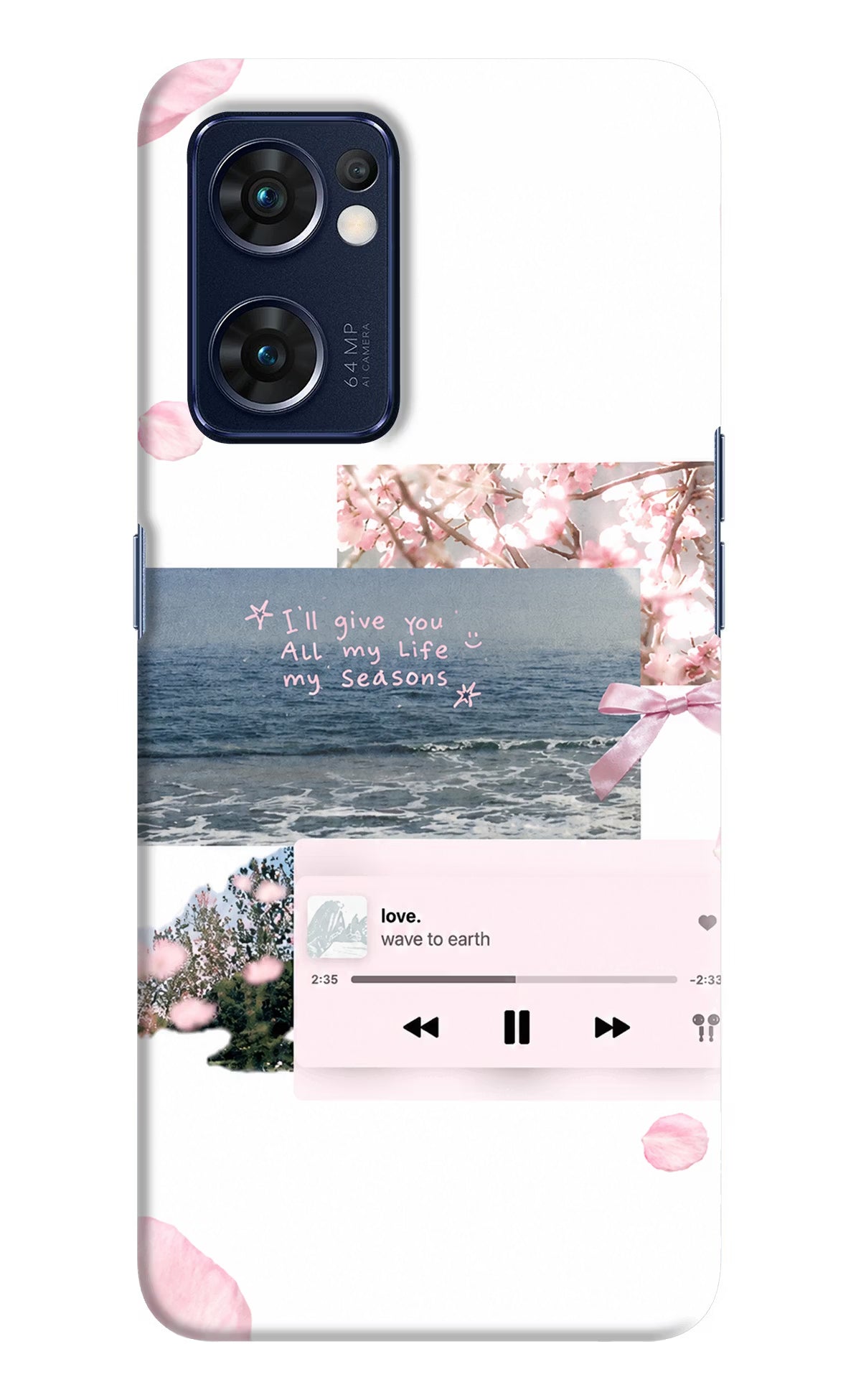 Wave to earth Oppo Reno7 5G Back Cover